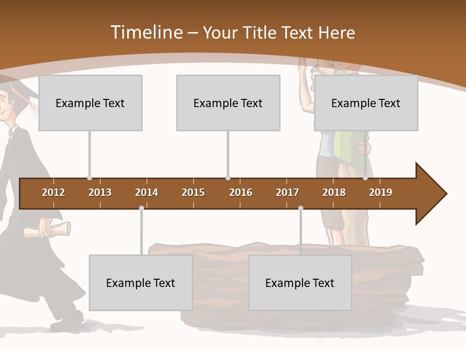 Moving Out Walking Older Woman PowerPoint Template