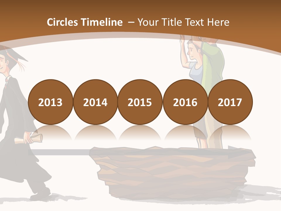 Moving Out Walking Older Woman PowerPoint Template