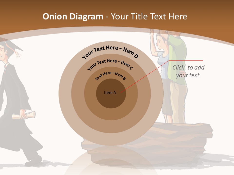 Moving Out Walking Older Woman PowerPoint Template