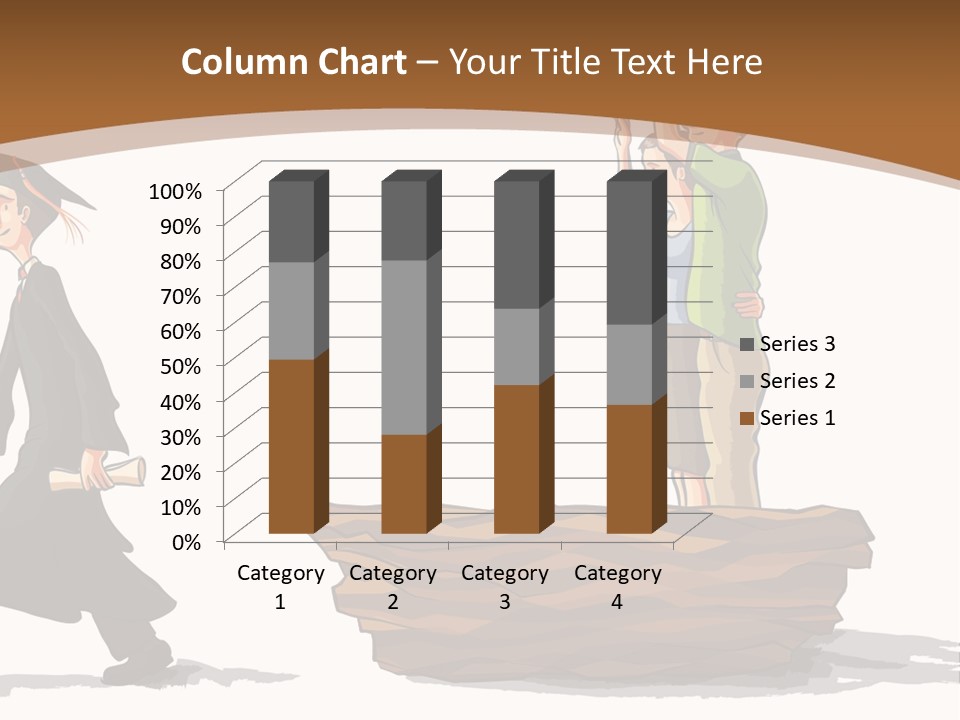 Moving Out Walking Older Woman PowerPoint Template