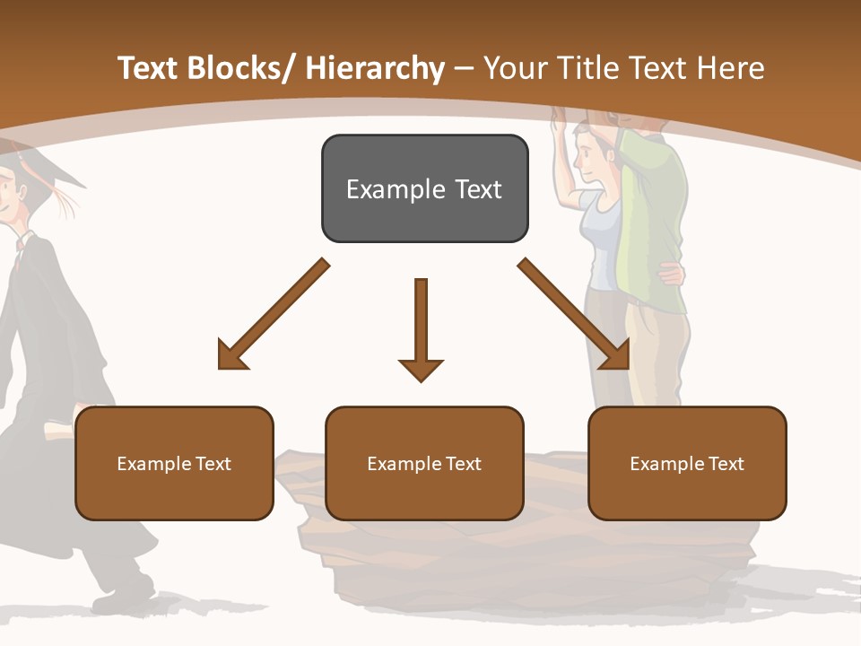 Moving Out Walking Older Woman PowerPoint Template