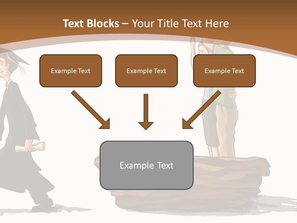 Moving Out Walking Older Woman PowerPoint Template