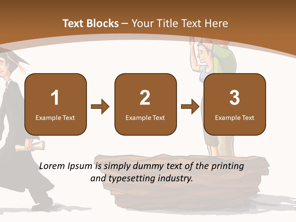 Moving Out Walking Older Woman PowerPoint Template