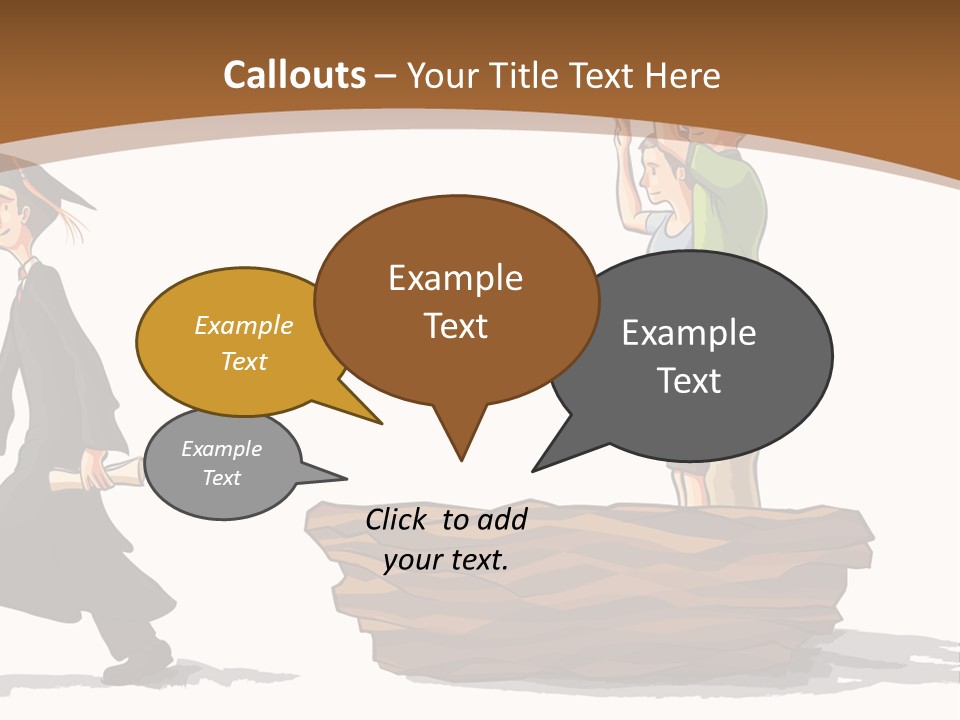 Moving Out Walking Older Woman PowerPoint Template