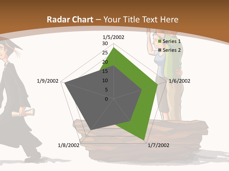 Moving Out Walking Older Woman PowerPoint Template