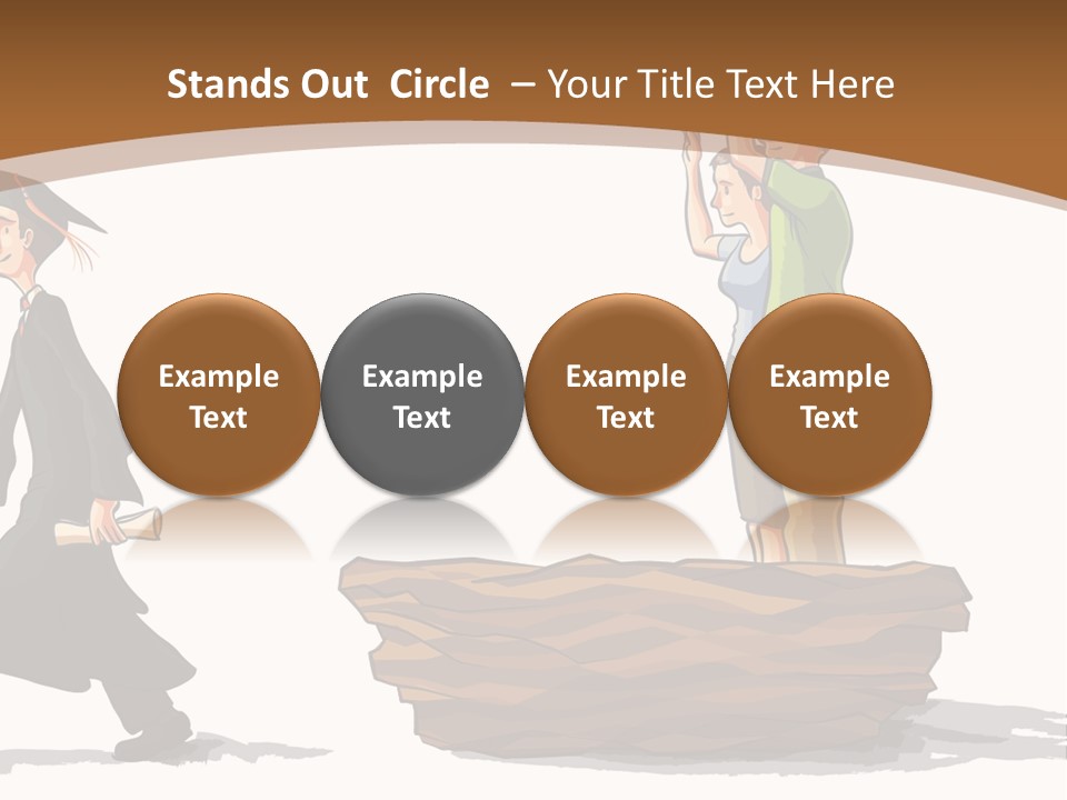 Moving Out Walking Older Woman PowerPoint Template