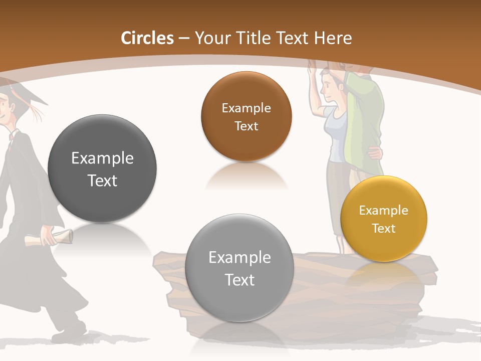 Moving Out Walking Older Woman PowerPoint Template