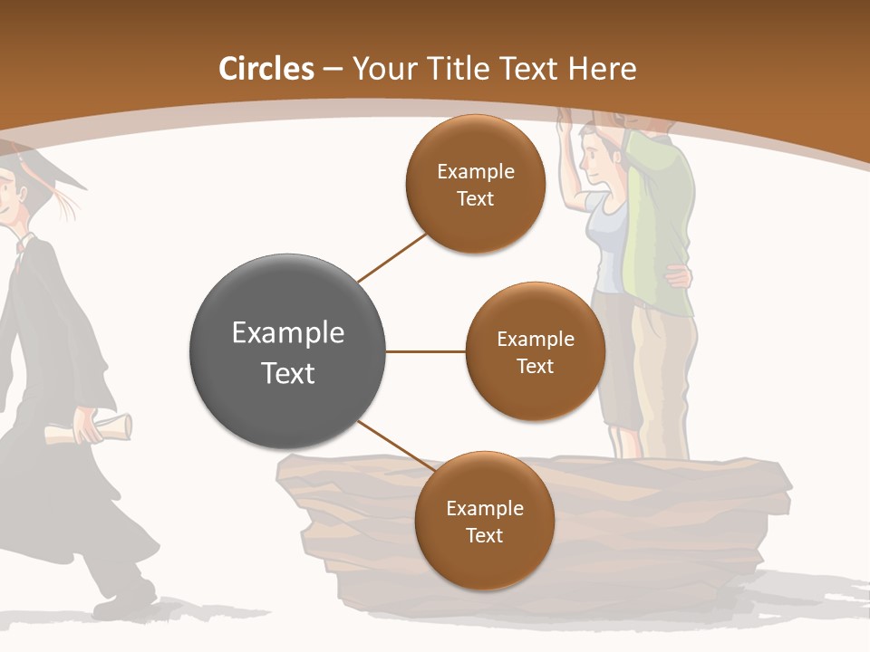 Moving Out Walking Older Woman PowerPoint Template