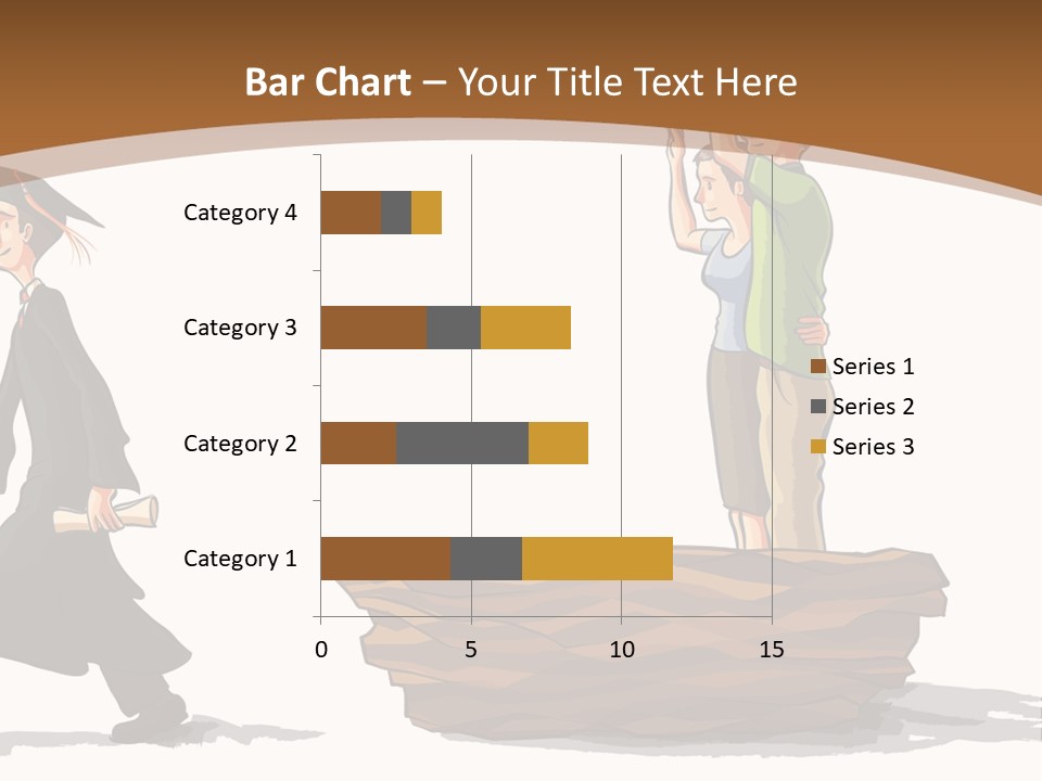 Moving Out Walking Older Woman PowerPoint Template