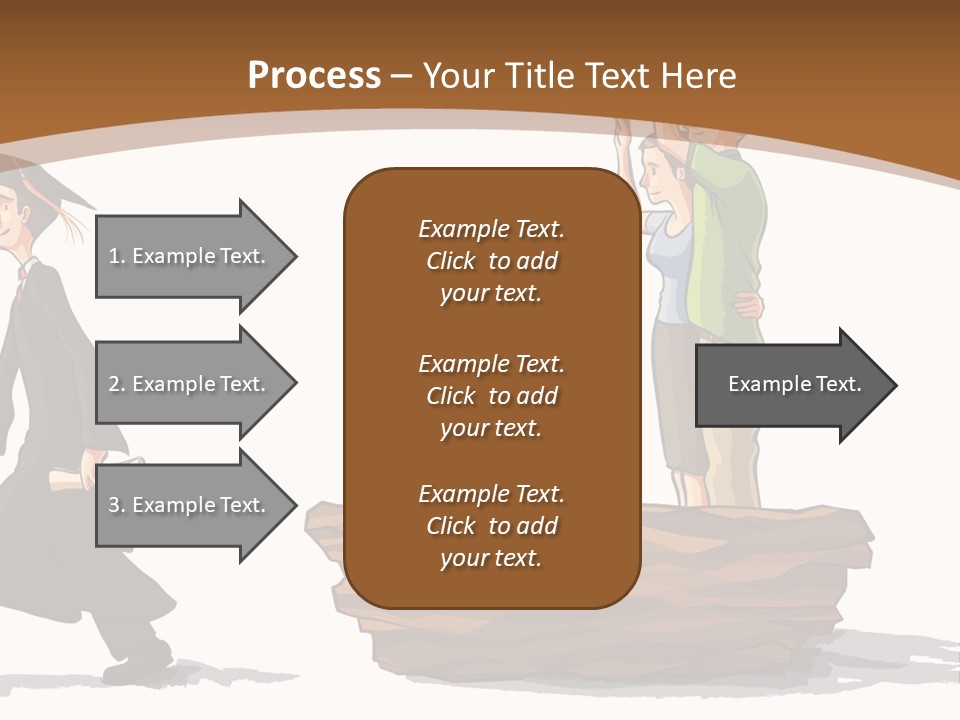 Moving Out Walking Older Woman PowerPoint Template