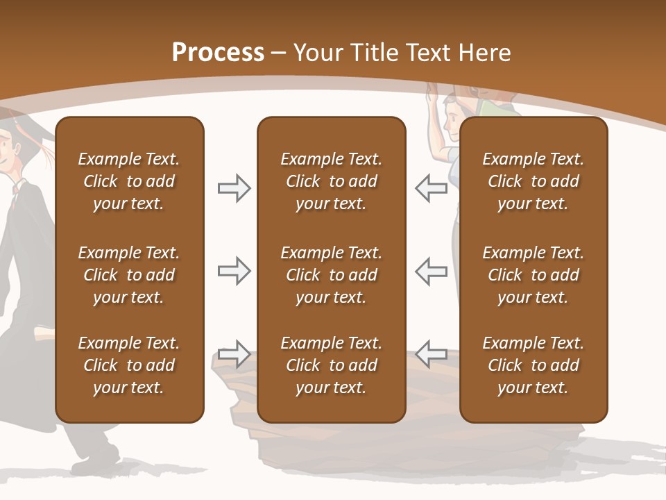 Moving Out Walking Older Woman PowerPoint Template