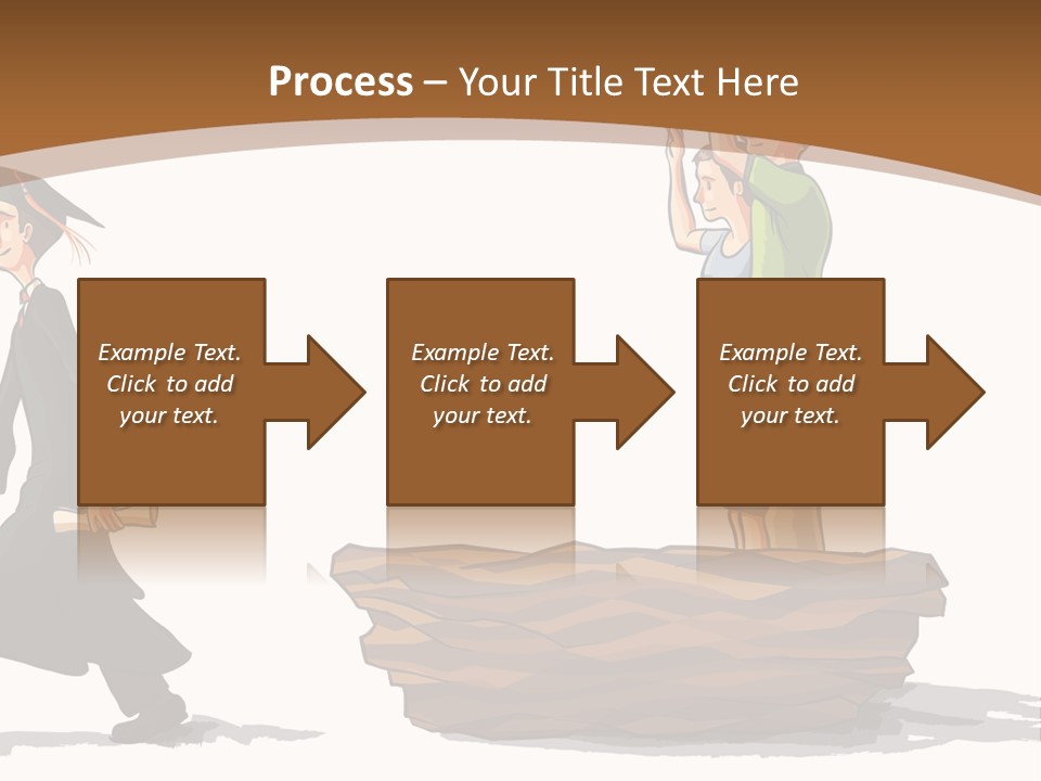 Moving Out Walking Older Woman PowerPoint Template