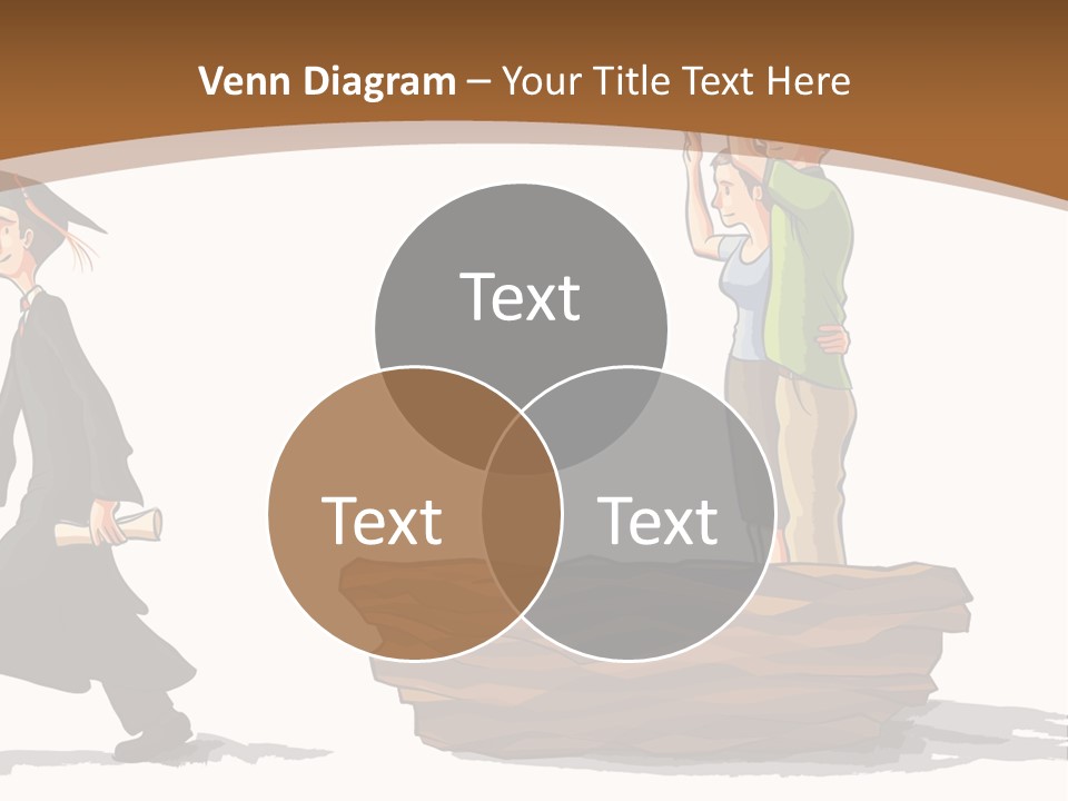 Moving Out Walking Older Woman PowerPoint Template