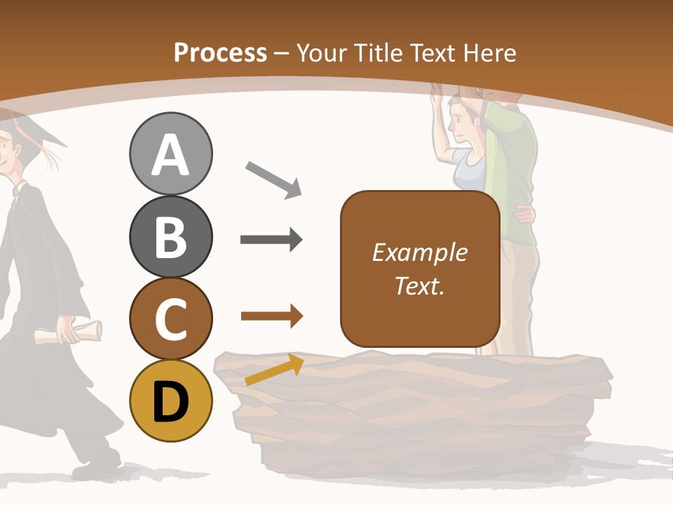 Moving Out Walking Older Woman PowerPoint Template