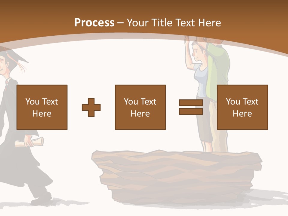 Moving Out Walking Older Woman PowerPoint Template