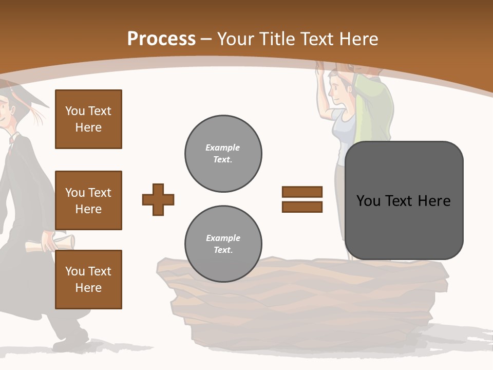 Moving Out Walking Older Woman PowerPoint Template