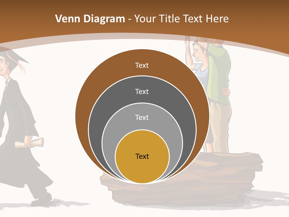 Moving Out Walking Older Woman PowerPoint Template