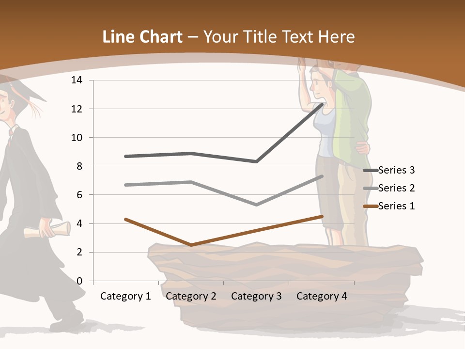 Moving Out Walking Older Woman PowerPoint Template