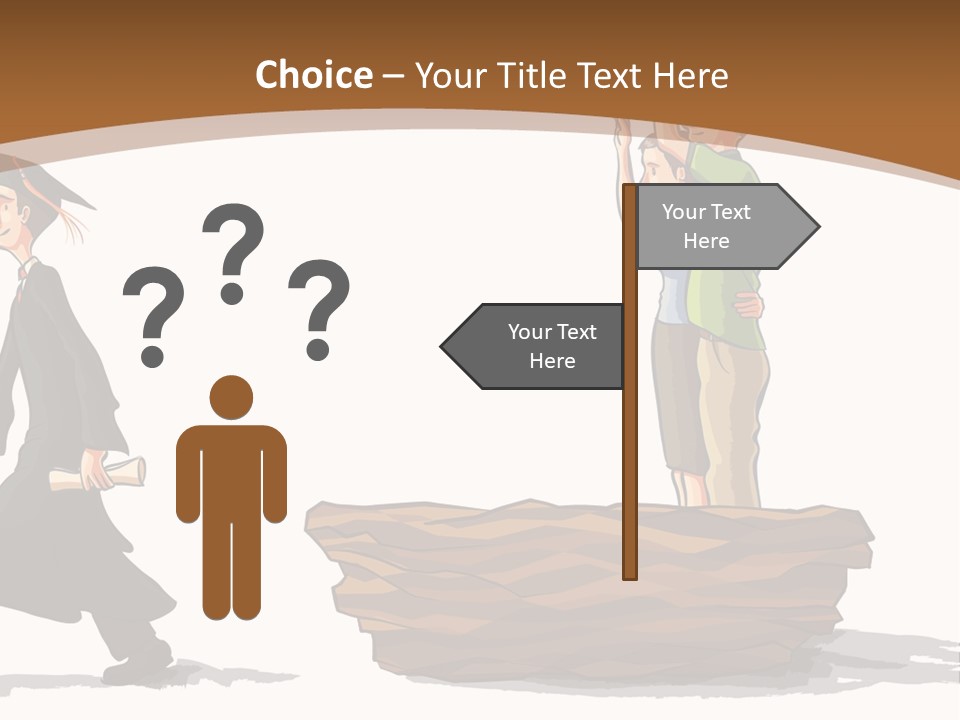 Moving Out Walking Older Woman PowerPoint Template