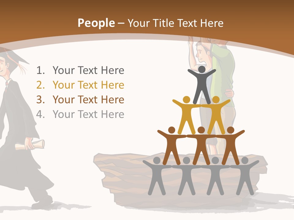 Moving Out Walking Older Woman PowerPoint Template