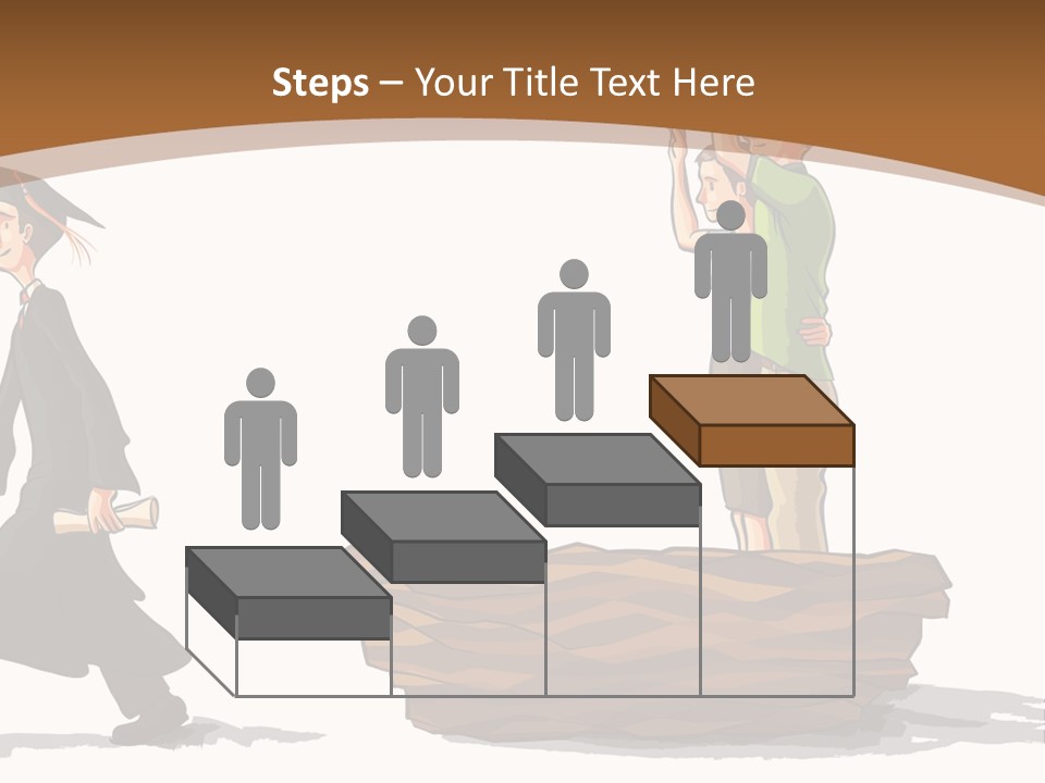 Moving Out Walking Older Woman PowerPoint Template