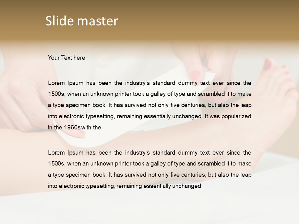 Shin Leg Epilation PowerPoint Template
