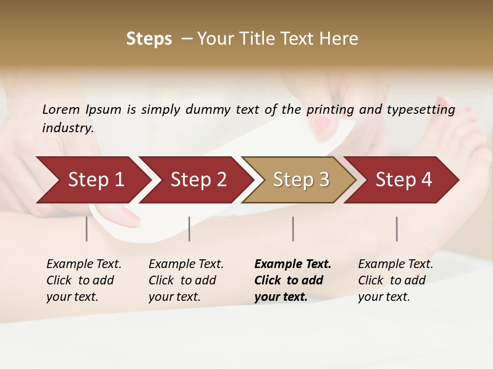 Shin Leg Epilation PowerPoint Template