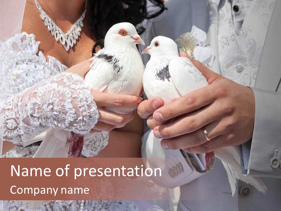 Happy Newlywed Ceremony PowerPoint Template