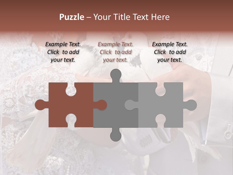 Happy Newlywed Ceremony PowerPoint Template