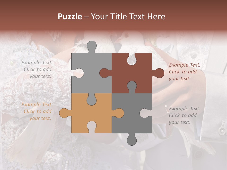 Happy Newlywed Ceremony PowerPoint Template