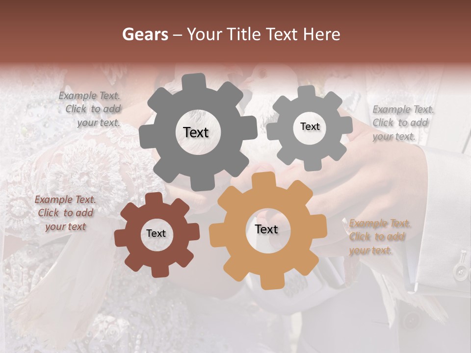 Happy Newlywed Ceremony PowerPoint Template
