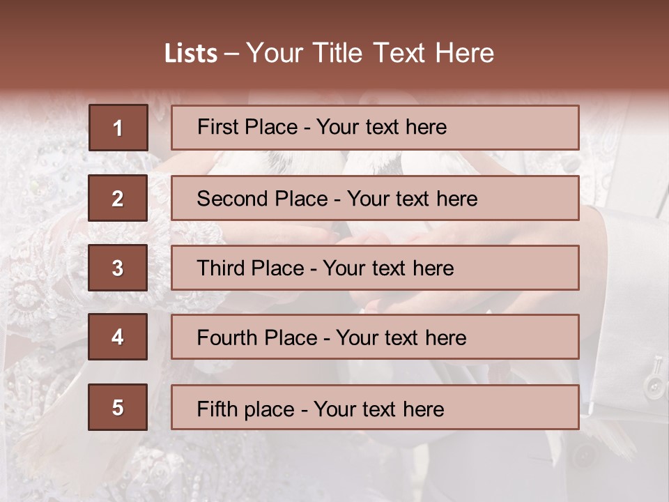 Happy Newlywed Ceremony PowerPoint Template