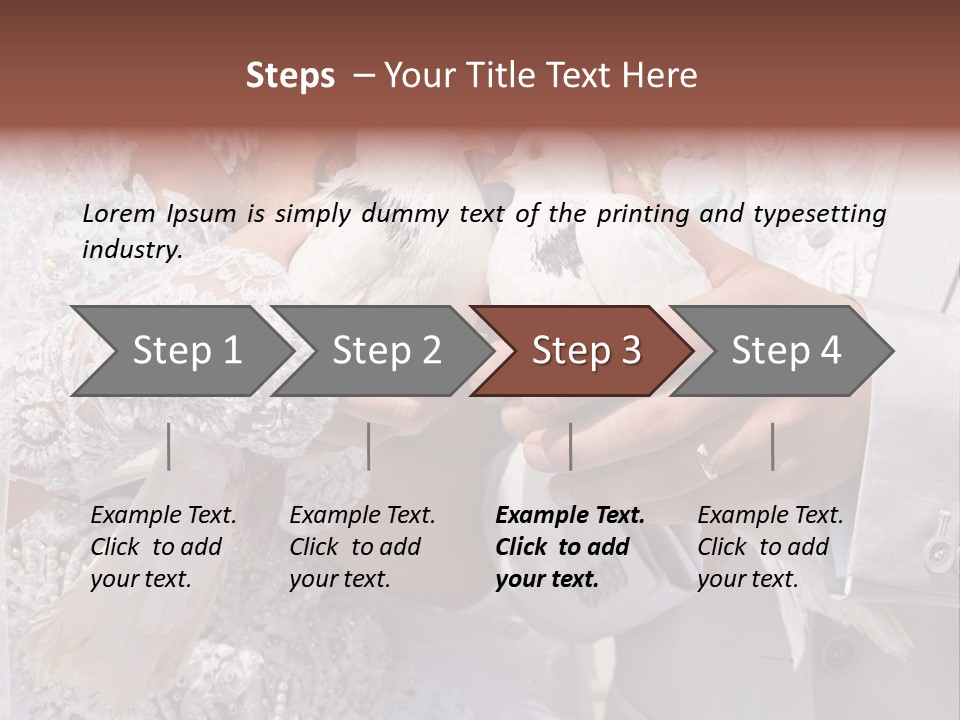 Happy Newlywed Ceremony PowerPoint Template