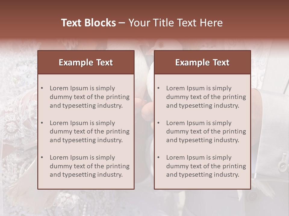 Happy Newlywed Ceremony PowerPoint Template