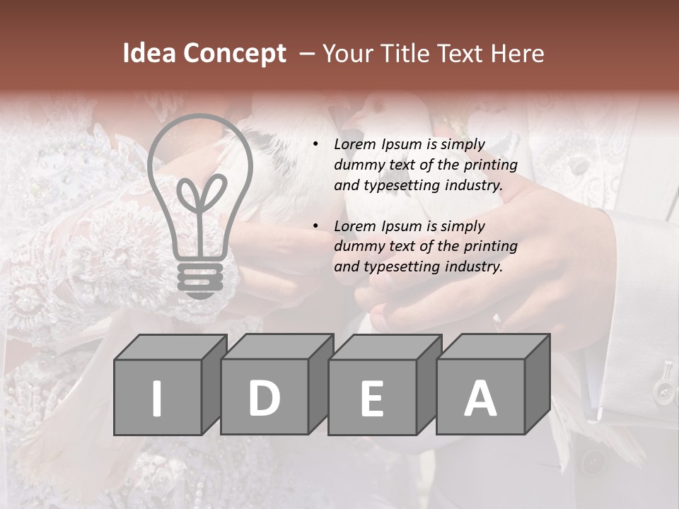 Happy Newlywed Ceremony PowerPoint Template