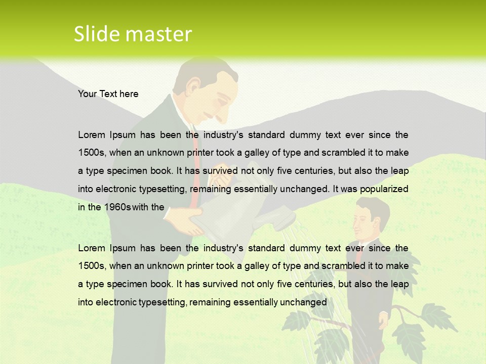 Train Mentor Business PowerPoint Template