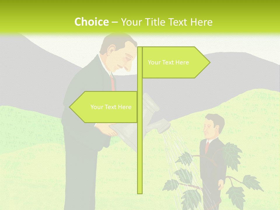 Train Mentor Business PowerPoint Template