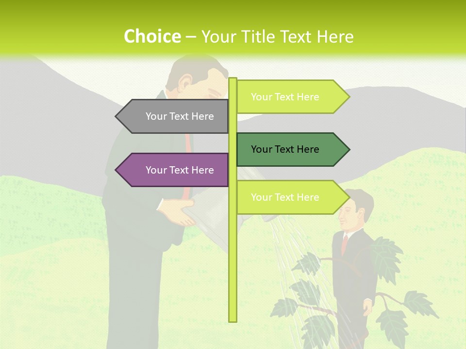 Train Mentor Business PowerPoint Template