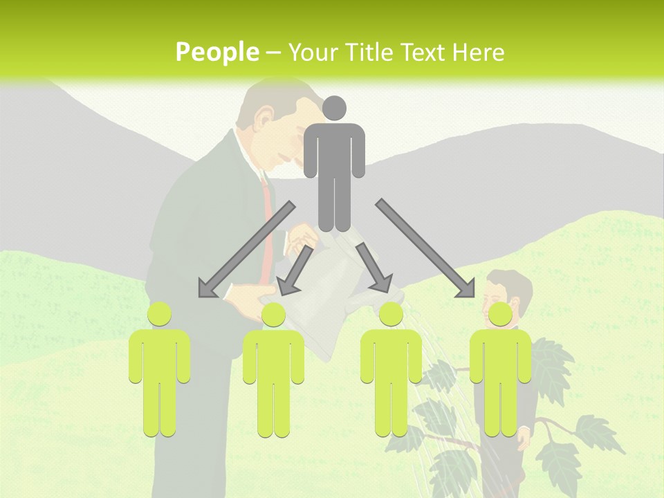 Train Mentor Business PowerPoint Template