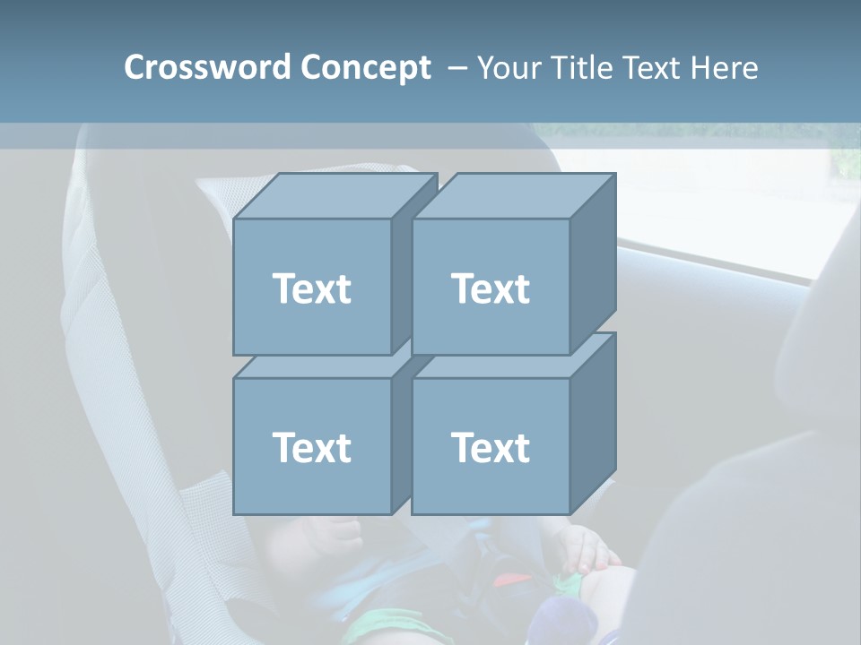 Boy Safety Seat PowerPoint Template