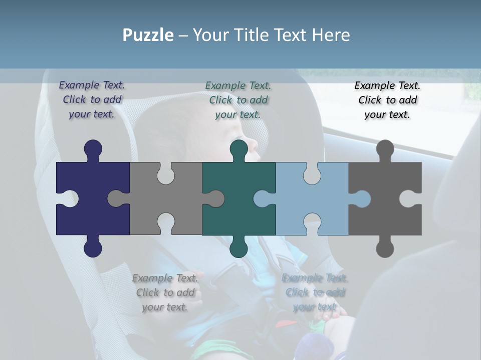 Boy Safety Seat PowerPoint Template