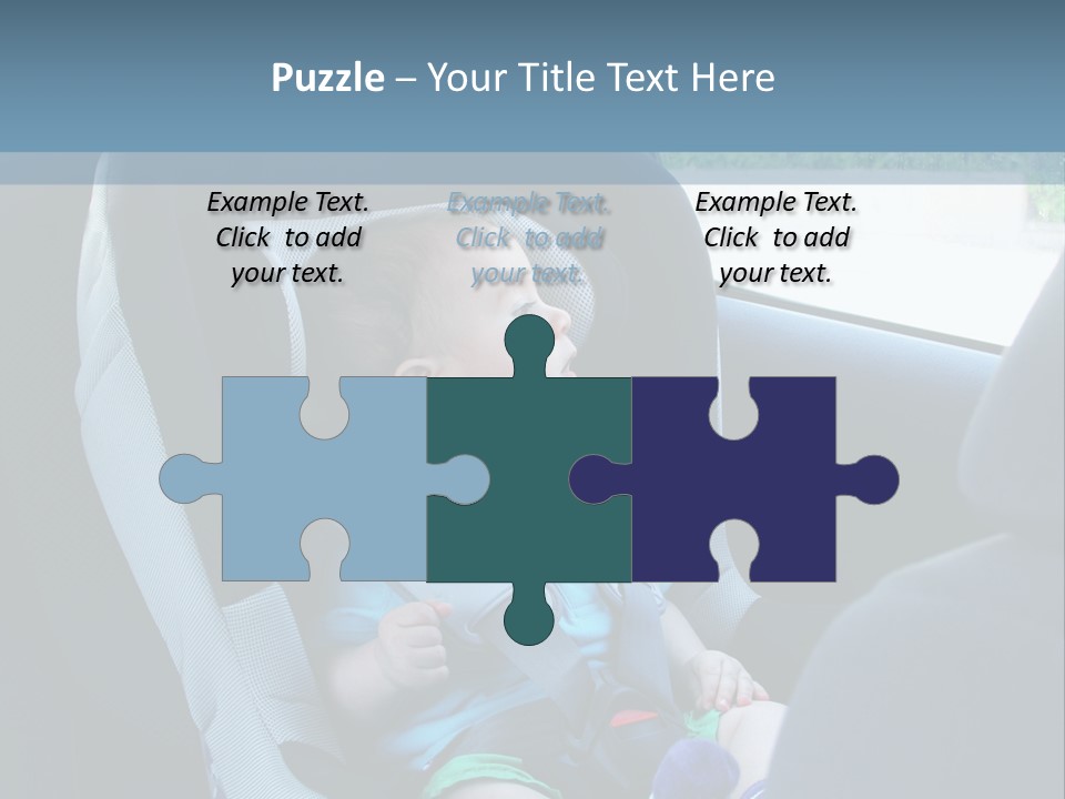 Boy Safety Seat PowerPoint Template