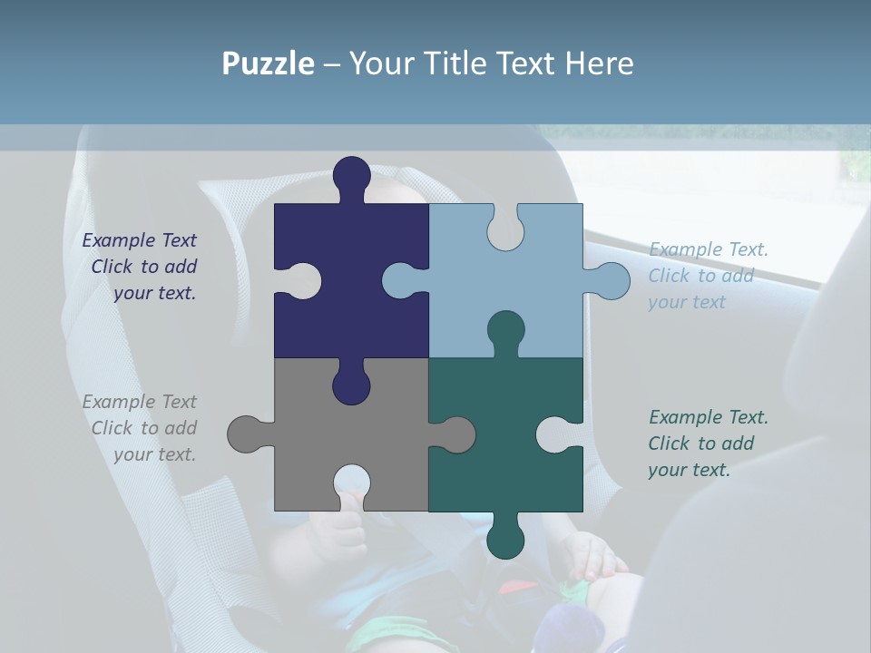 Boy Safety Seat PowerPoint Template