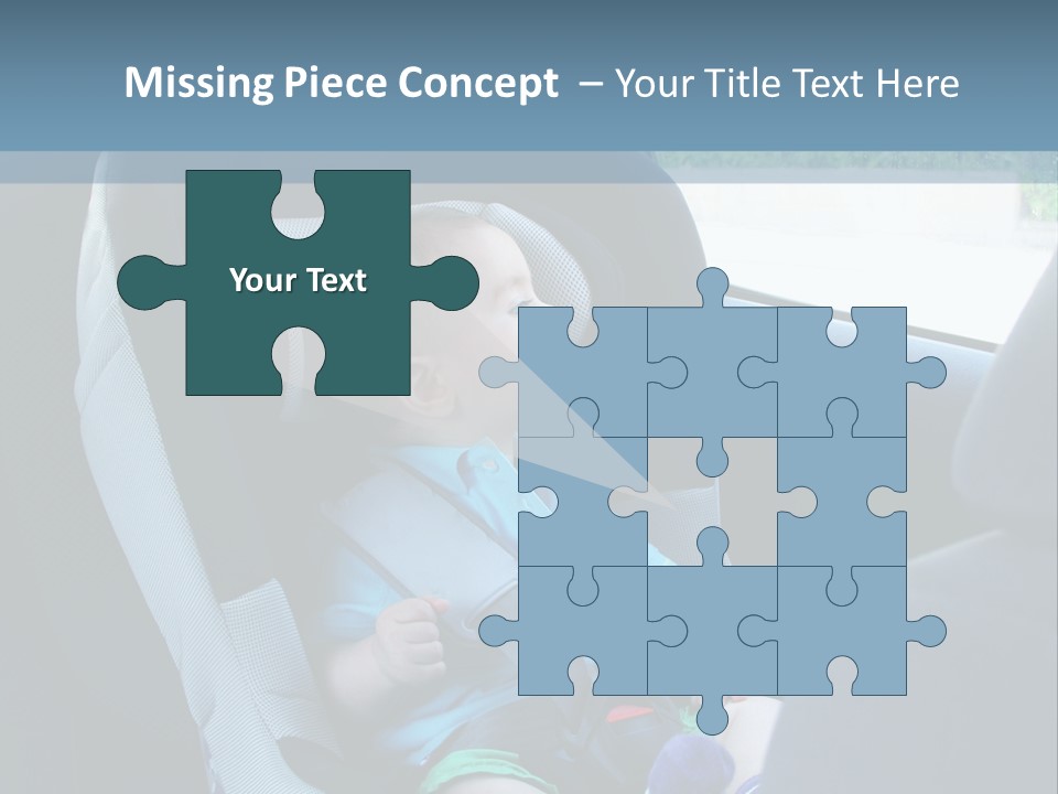 Boy Safety Seat PowerPoint Template