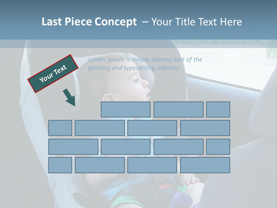 Boy Safety Seat PowerPoint Template