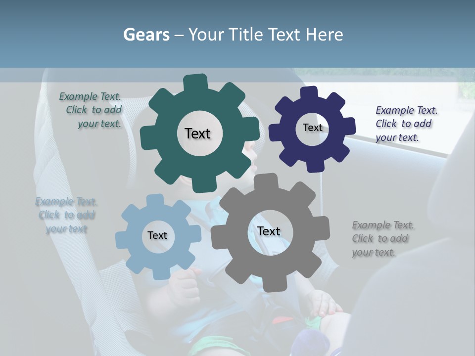 Boy Safety Seat PowerPoint Template