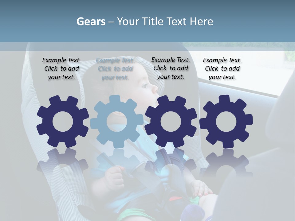 Boy Safety Seat PowerPoint Template