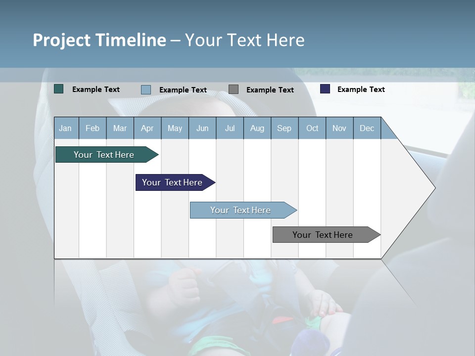 Boy Safety Seat PowerPoint Template
