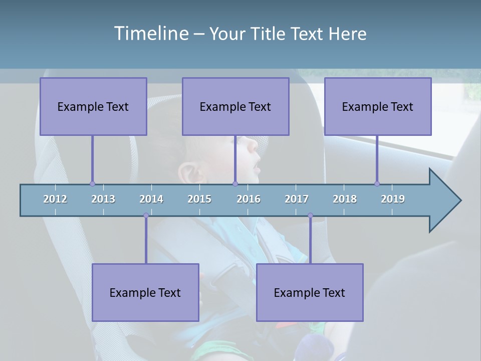 Boy Safety Seat PowerPoint Template