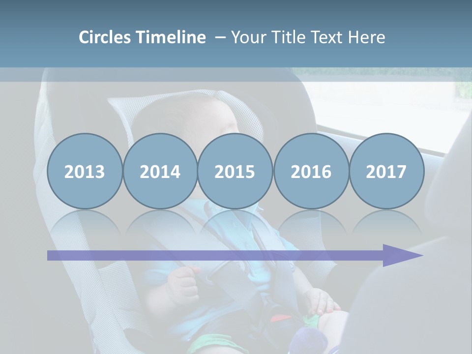 Boy Safety Seat PowerPoint Template